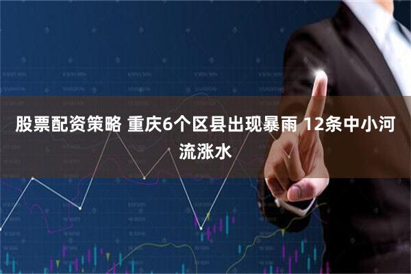 股票配资策略 重庆6个区县出现暴雨 12条中小河流涨水